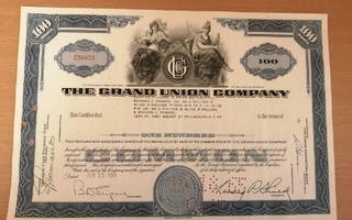 The Grand Union Company osakekirja