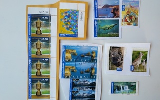 Australia ja Uusi Seelanti postimerkkileikkeitä 8 g