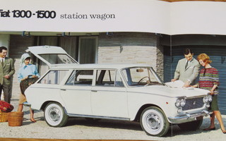 1964 Fiat 1300 1500 farmari esite -  KUIN UUSI