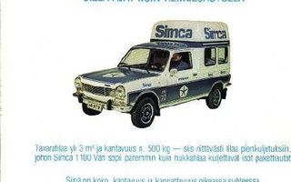 Simca 1100 Van -esite, 70-luvun lopusta
