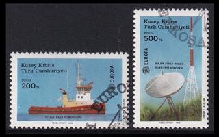 Turkki Kypros 223-4 o Europa viestintä ja liikenne (1988)