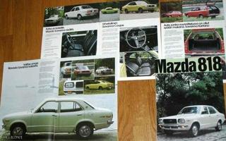 1974 Mazda 818 Savanna esite - KUIN UUSI -  suomalainen