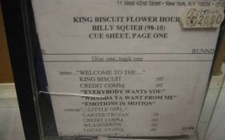 BILLY SQUIER-  KING BISCUIT CD HARVINAINEN LIVE KEIKKA