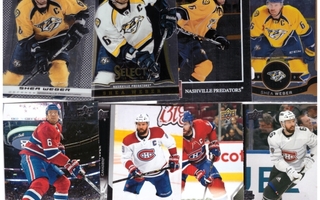 8 x SHEA WEBER Predators, Canadiens
