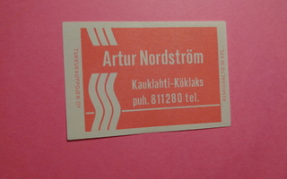TT-etiketti Artur Nordström, Kauklahti Köklaks