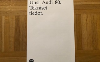 Esite Audi 80 B3 Tekniset tiedot 1987 VAG