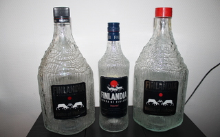 Finlandia vodka pullot