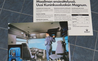1998 Renault Magnum kuorma-auto esite - suomalainen
