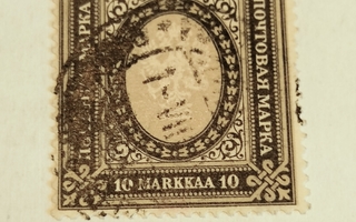 1901 10mk leimattuna