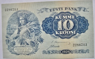 Viro Eesti Estonia 10 krooni 1928 Pakkasileä