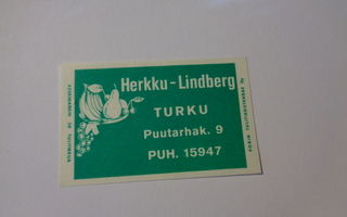 TT-etiketti Herkku-Lindberg, Turku