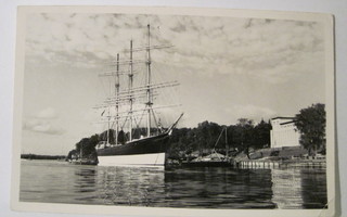 VANHA Postikortti Laiva Pommern 1950-luku