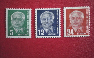 DDR postimerkit 1950 luvulta