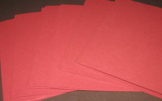 Punaisia korttipohjia