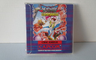 Bionic Commando, vintage Amiga peli, Jewel Case