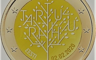 2€ Juhlaraha Viro 2020 Tarton Rauha 100v