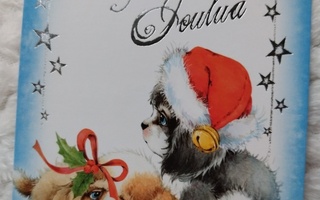 Suloiset koirat joulukortti
