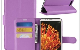 Huawei Y6 2018 / Honor 7A - Lila lompakko-suojakuori #24596