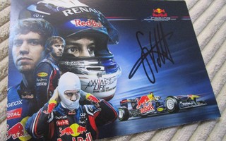 Sebastian Vettel nimikirjoitus! (P302)