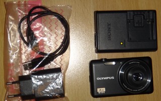 OLYMPUS VG-150 TOIMIVA DIGIKAMERA MUISTIKORTILLA JA LATURI