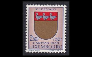 Luxemburg 615 ** Caritas 2.50 Fr + 50 C (1959)