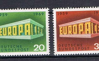 L-Saksa 1969 - Europa CEPT  ++
