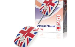 basicXL Optinen hiiri UK design, 800 DPI, 1.4m, USB *UUSI*