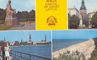 Latvia: Riga, vanhan ajan kortti