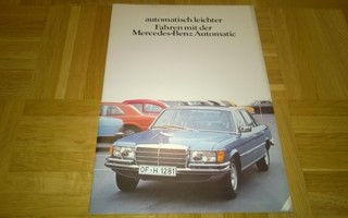 Esite Mercedes automaattivaihteisto W116, W123, R107, 1977