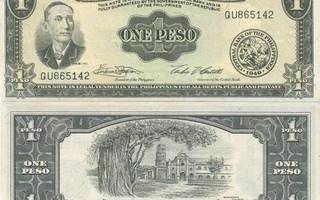Filippiinit 1 Peso v.1949 (P-133g) UNC