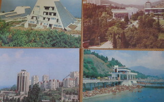 CCCP: vintage 18 paikkakuntakorttia - Alushta, Krim (Ukraina