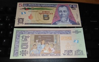 Guatemala 5 Quetzales 2020 UNC
