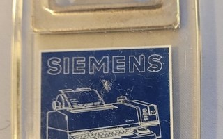 Pullonavaaja, korkinavaaja Siemens telex logo. Retro