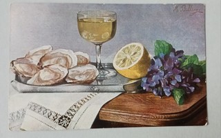 Osteri- ja viiniasetelma, p. 1917