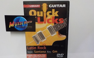 QUICK LICKS LATIN ROCK, STYLE: SANTANA UUSI DVD