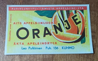 Oranje Leo Pulkkinen Kuhmo