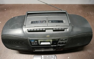 JVC radio, kasetti- ja CD-soitin kaukosäätimellä