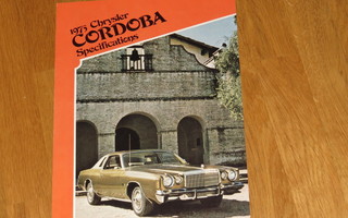1975 Chrysler Cordoba esite - KUIN UUSI
