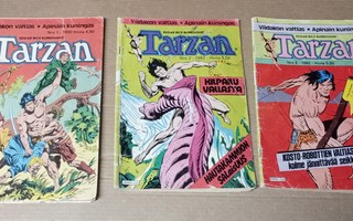 TARZAN LEHTI 3 KPL 1/1980 2/1982 8/1982