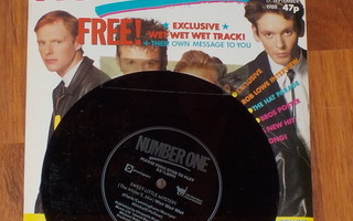 Number One magazine + 7" single Wet Wet Wet 1988