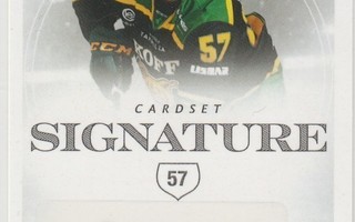 2019/20 Cardset  Signature Jaakko Parikka , Ilves