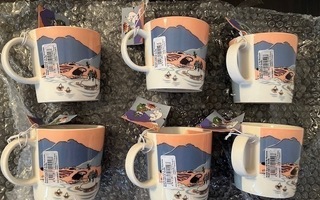 6 kpl-Muumimukeja-Vuorilla-Moomin mug In the Mountains