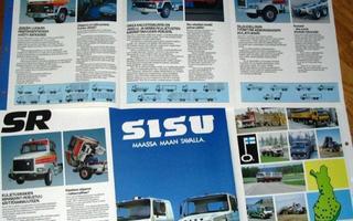 1985 Sisu SM SR SK SL esite - KUIN UUSI - kuorma-auto