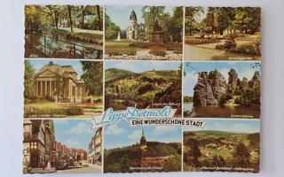 Vanha saksalainen postikortti – Lippe Detmold