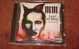 MARILYN MANSON - LEST WE FORGET - THE BEST OF CD