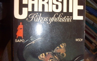 Agatha Christie: RIKOS YHDISTÄÄ (1p.1986) Sapo 298 *Sis.pk:t