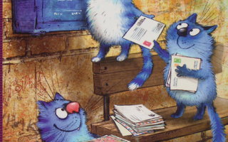 Irina Zeniuk siniset kissat harrastavat postcrossingia