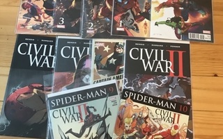 Bendis: Civil War II 0-8 plus Spiderman 9-10