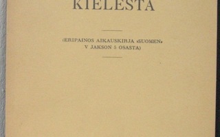Martti Rapola: Abr. Kollaniuksen kielestä, SKS 1925.
