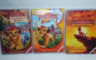 Leijonakaarti DVD:t 3kpl
